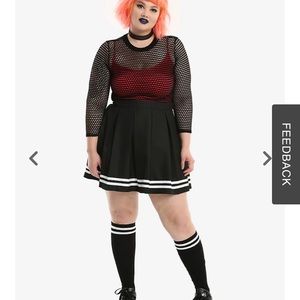 Hot topic goth schoolgirl skirt 2x